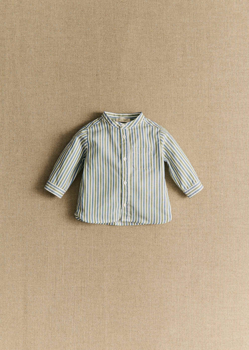 Chemise Benny - Rayure Kaki / Bleu