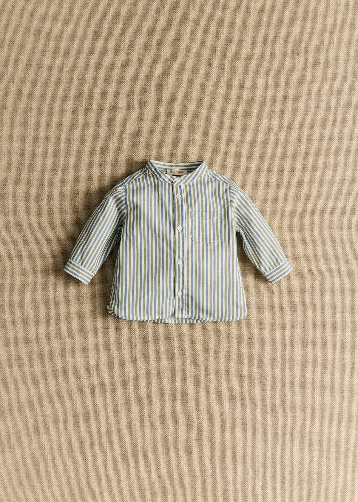 Chemise Benny - Rayure Kaki / Bleu