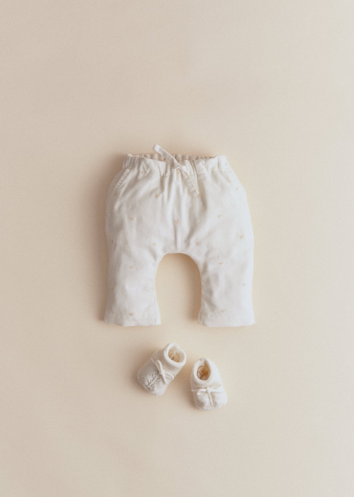 Pantalon Gus - Crème / Coeur doux