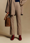 Pantalon Ciara - Carreaux Camel Beige et Noir