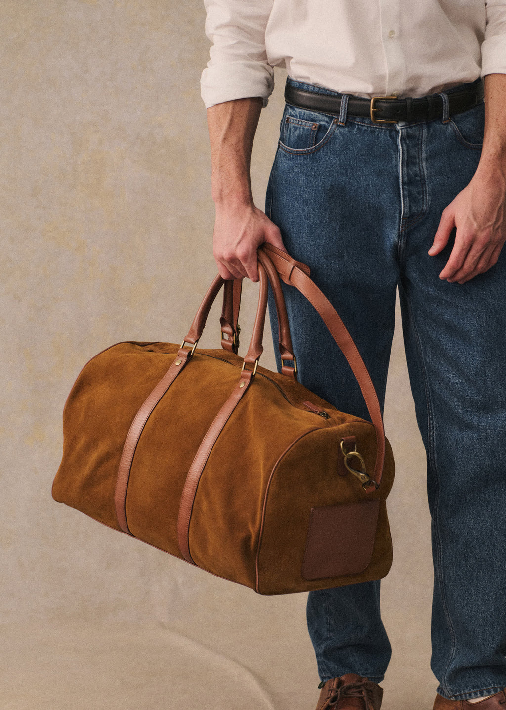 Sac Weekender Larkins - Daim Camel