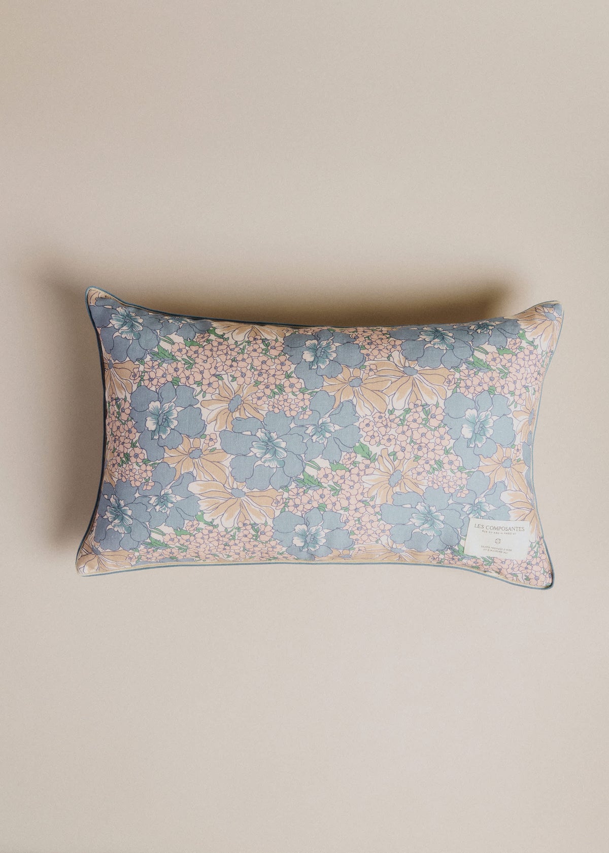 Coussin Imprimé - Petit Modèle - Imprimé Bleu des Prés