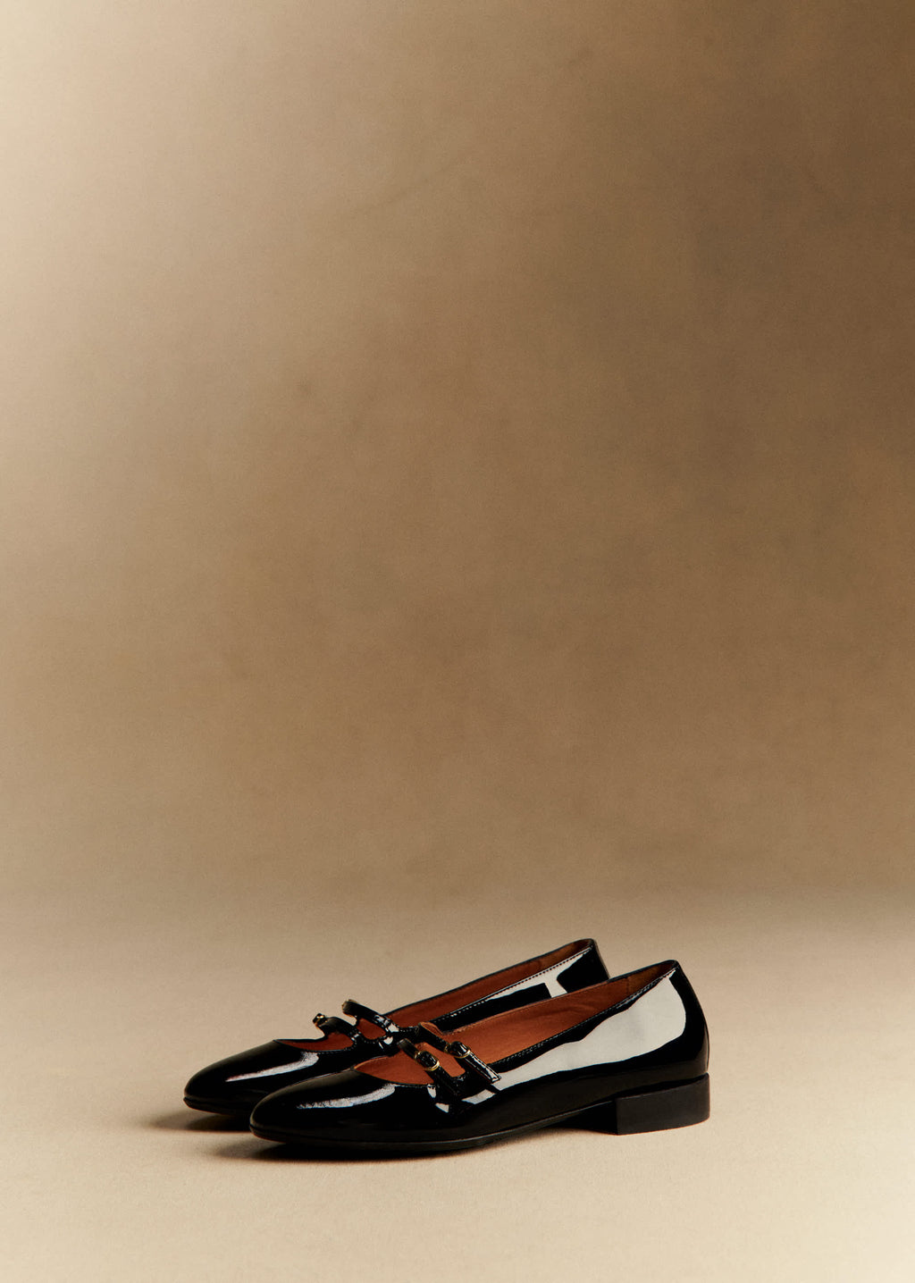 Ballerines Low Ninon - Noir Vernis
