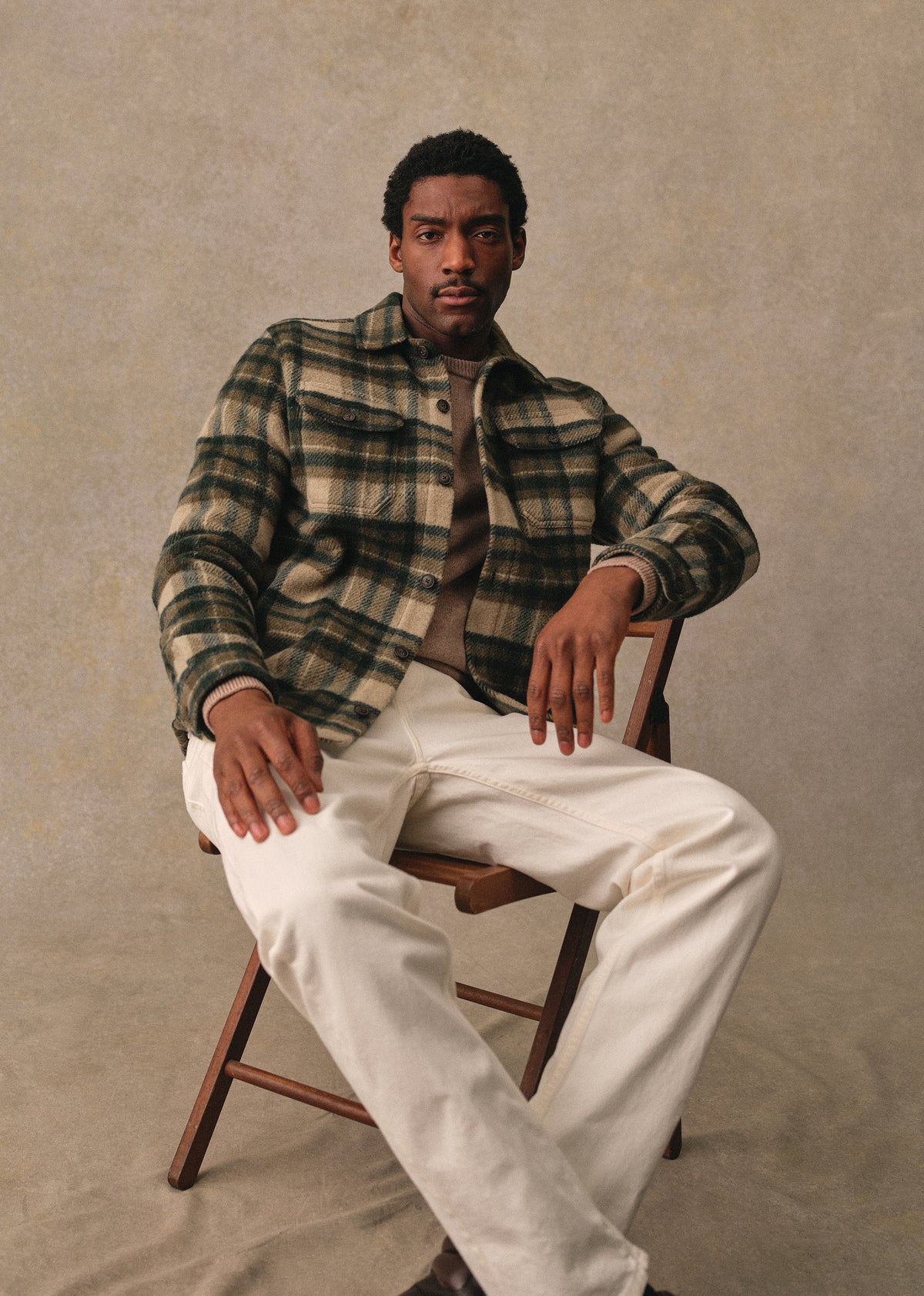Surchemise Lellan - Tartan Vert / Beige