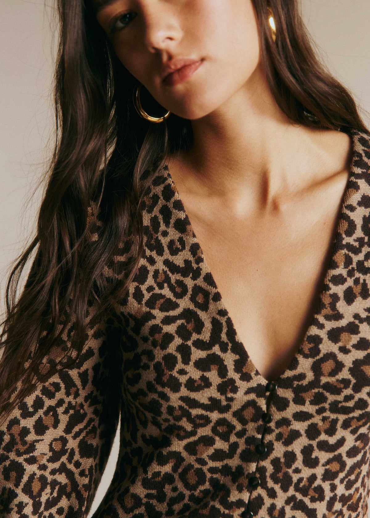 Gilet Anouck - Jacquard Leopard