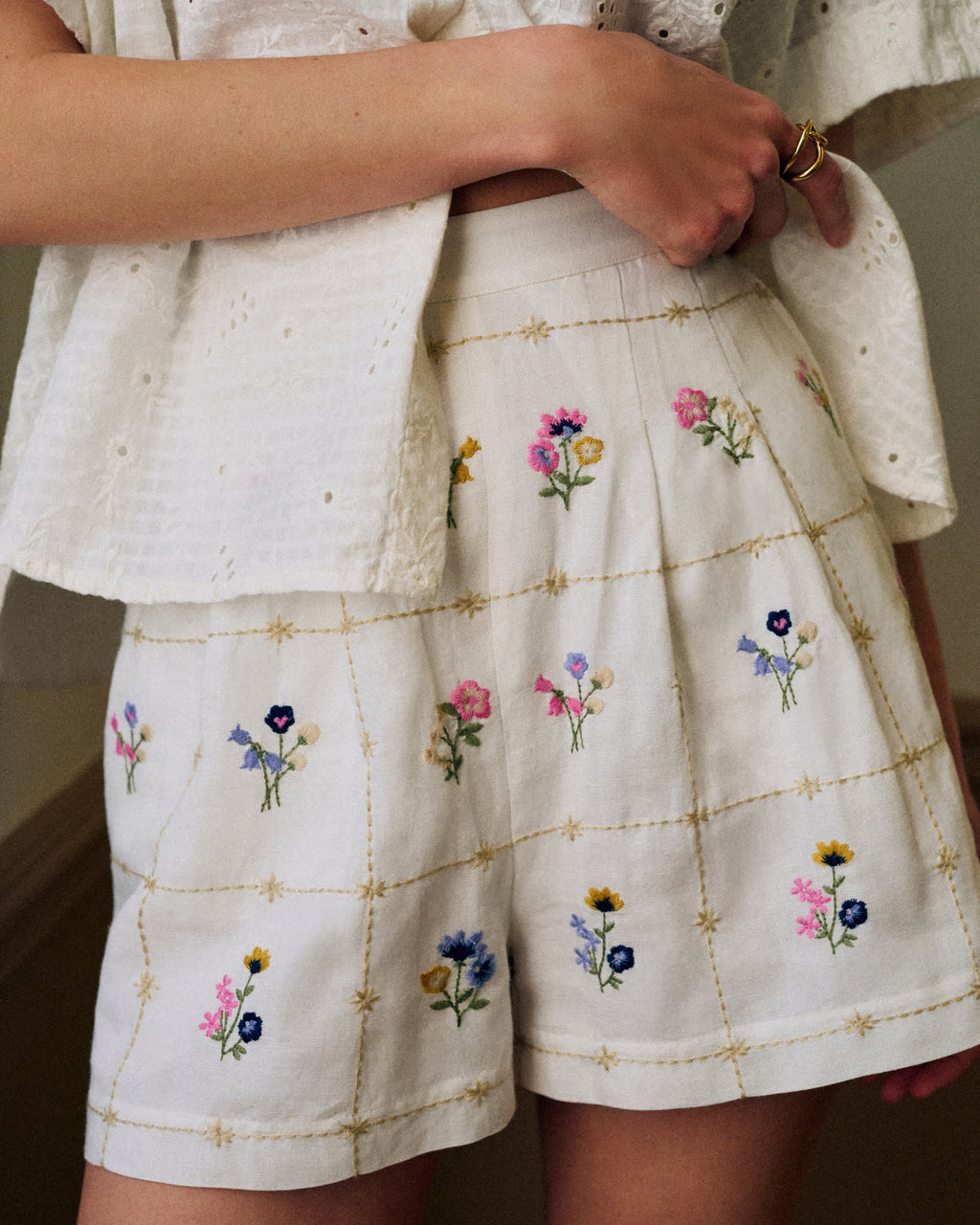 Short Nicolo - Broderie Herbier