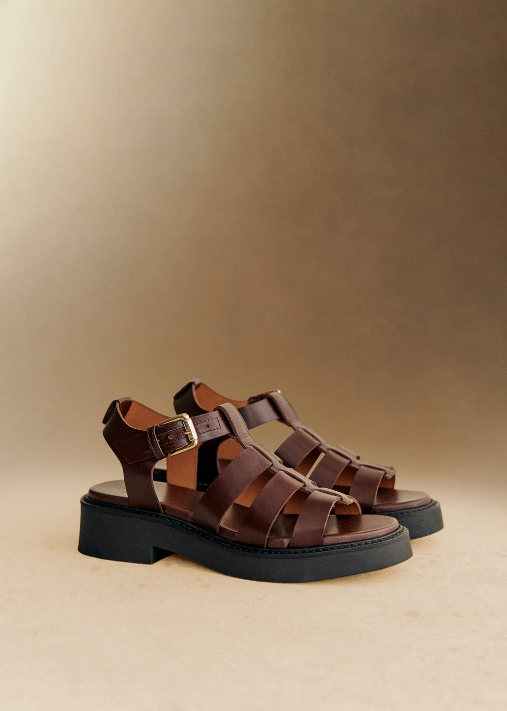 Sandales Low Allie - Chocolat Glacé