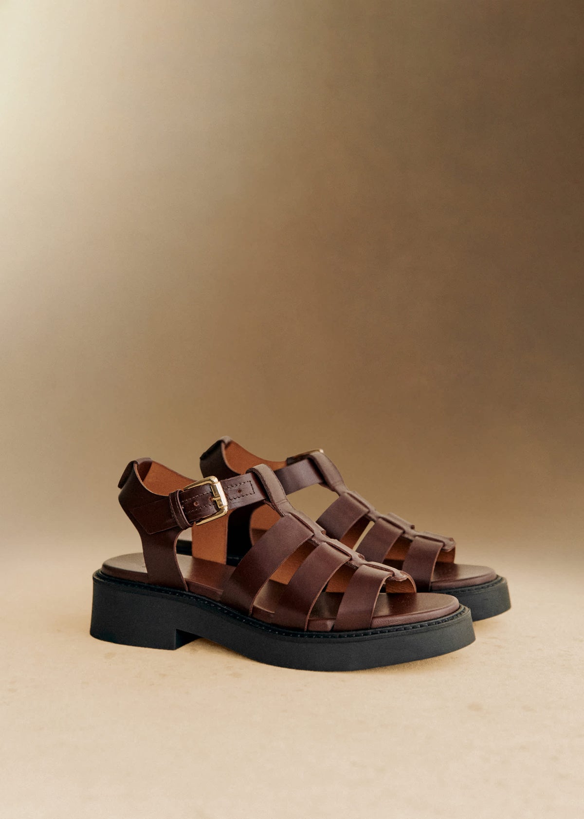 Sandales Low Allie - Chocolat Glacé