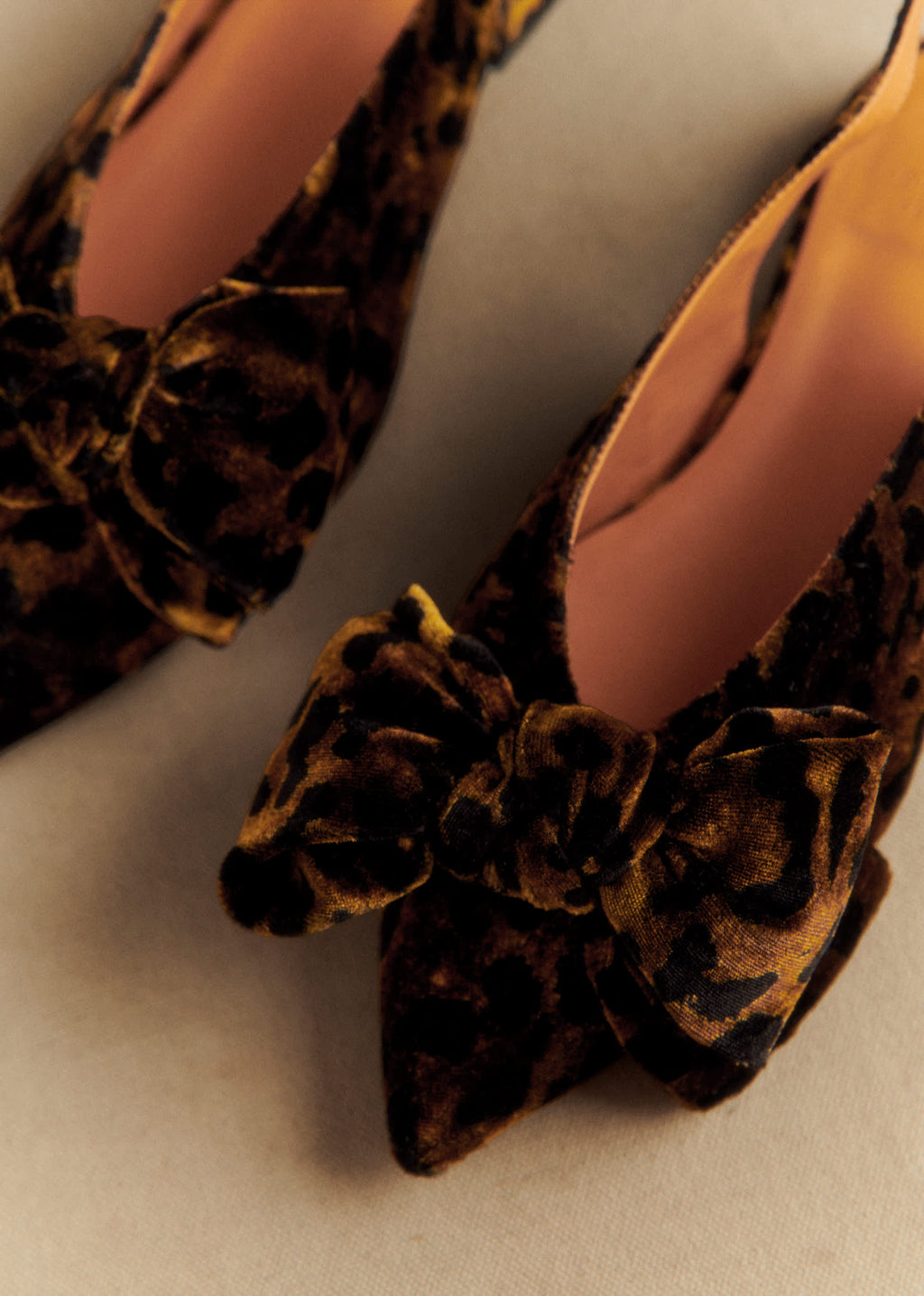 Ballerines Low Stefania - Léopard Velours
