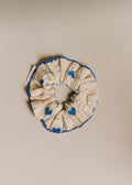 Chouchou - Broderie Coeurs Bleu Vintage