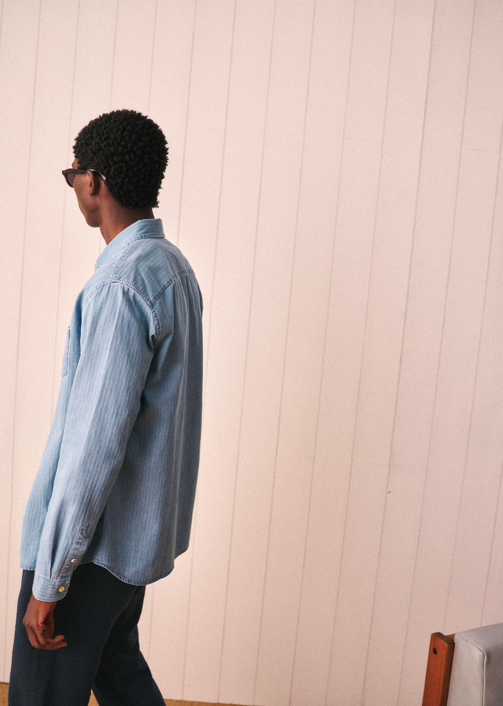 Chemise Charlie Denim - Rayures Délavées