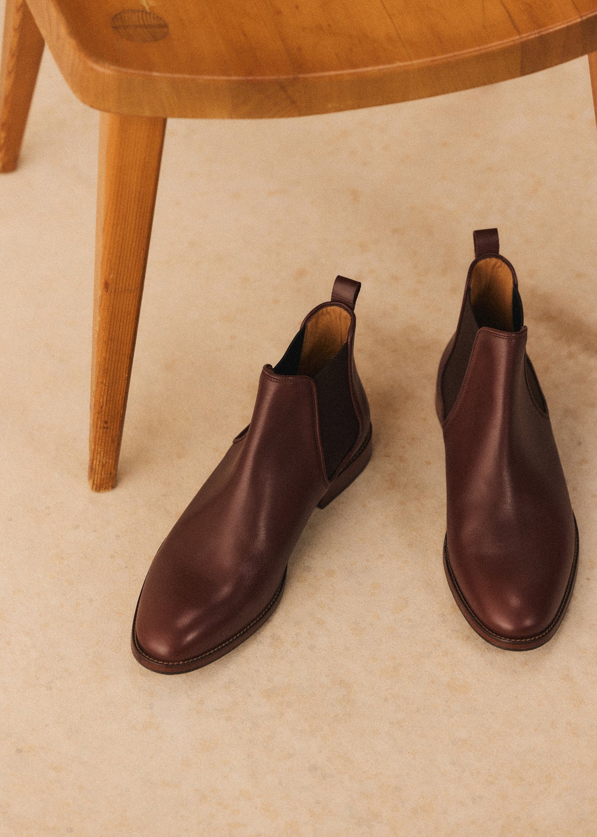 Bottines Chelsea Woody - Cuir Tradition Camel