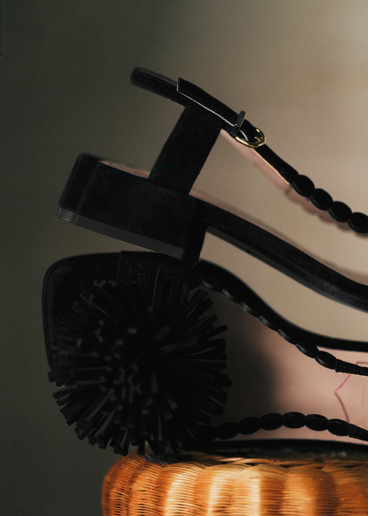 Sandales Émilie - CFM Souliers x Editions Sézane - Velours Noir