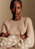 Pull Mélanie - Beige Chiné / Écru
