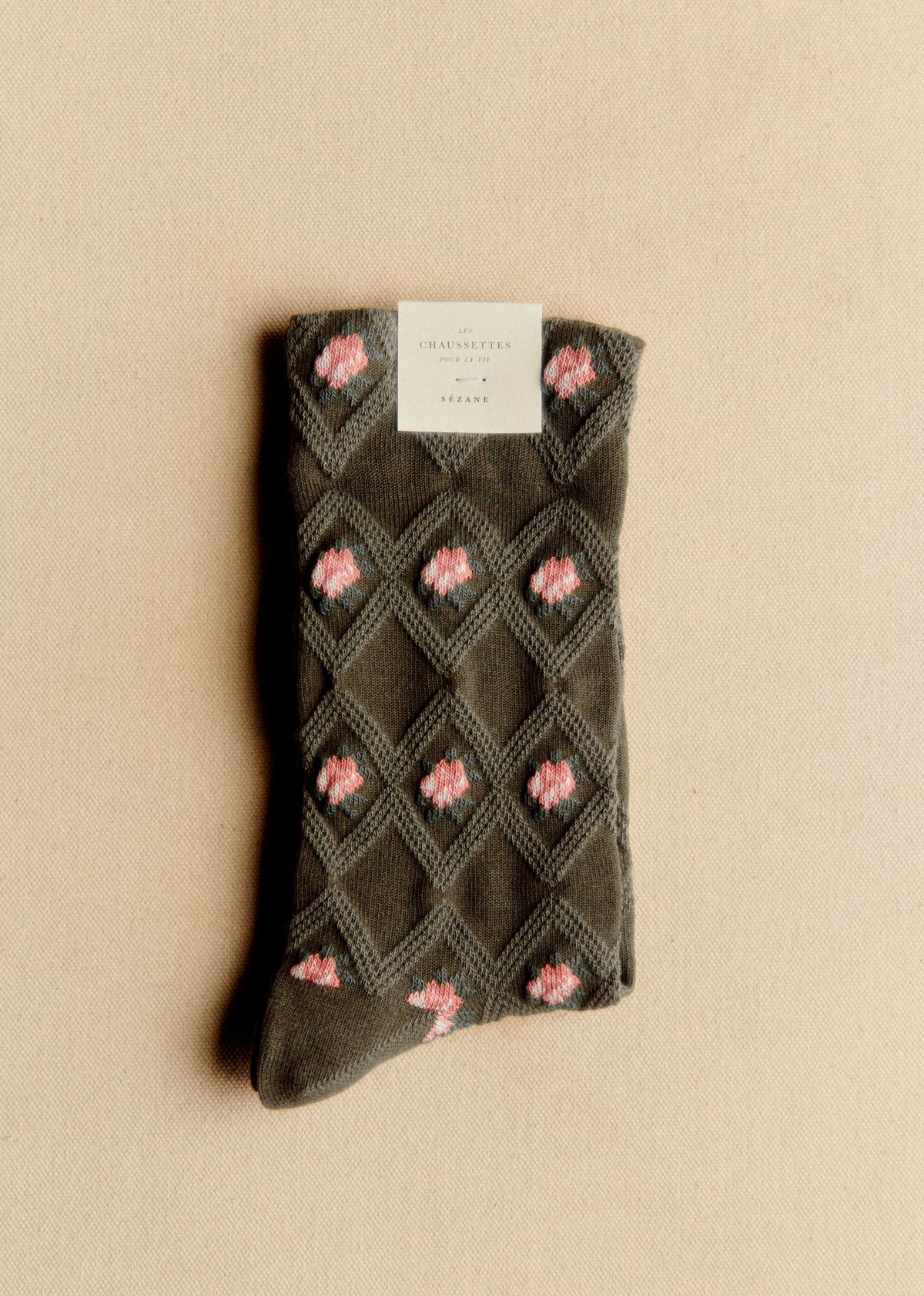 Chaussettes Julia - Olive