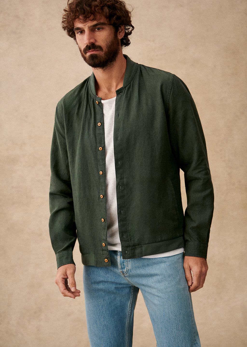 Surchemise Ellis Lin - Vert Foncé