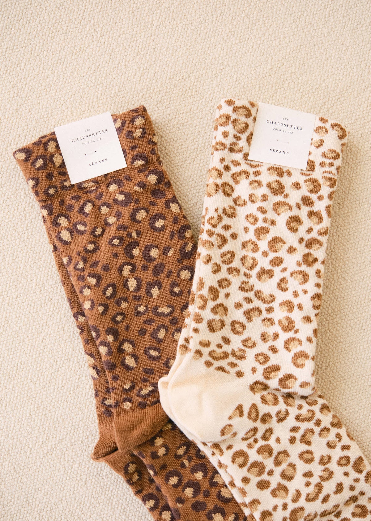 Chaussettes léopard - Léopard Marron