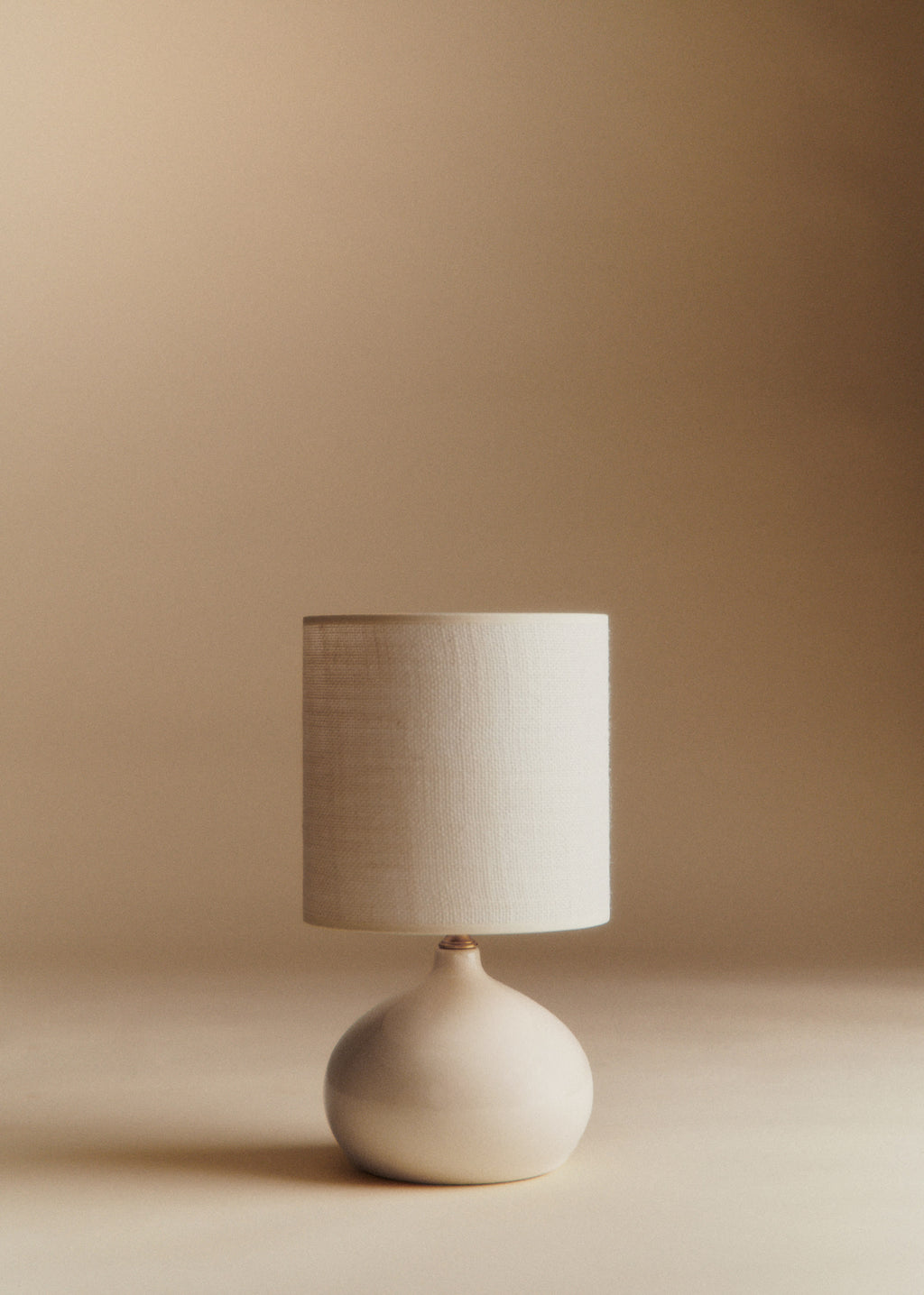 Lampe Banjo petit modèle - Écru - Abat-jour Dolce - Jute Écru