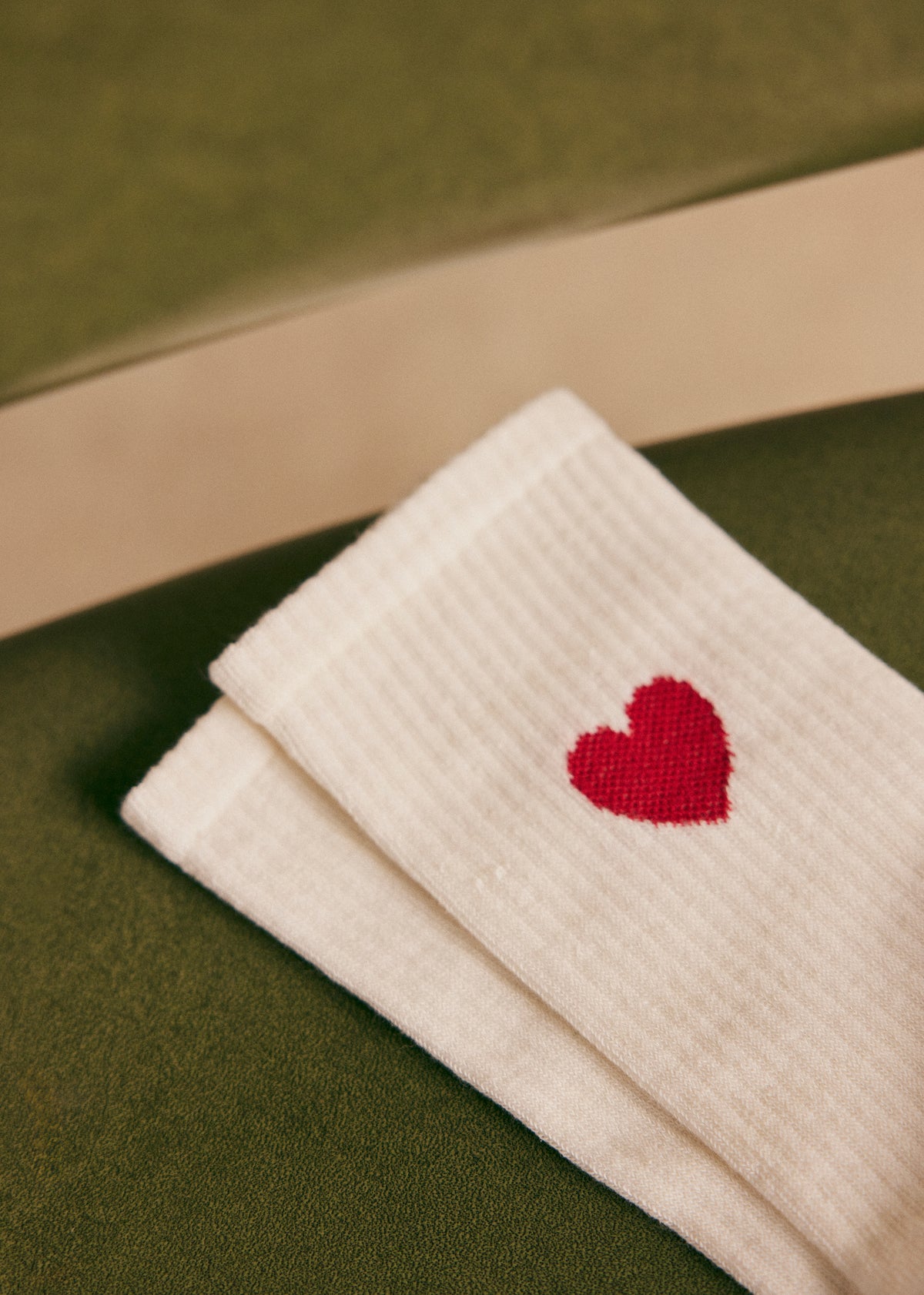 Chaussettes Eli - Coeur Chamade Rouge