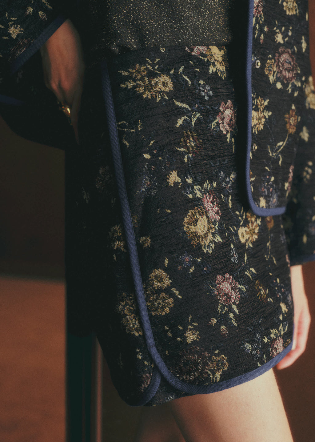 Jupe TANINA - Jacquard fleur vintage