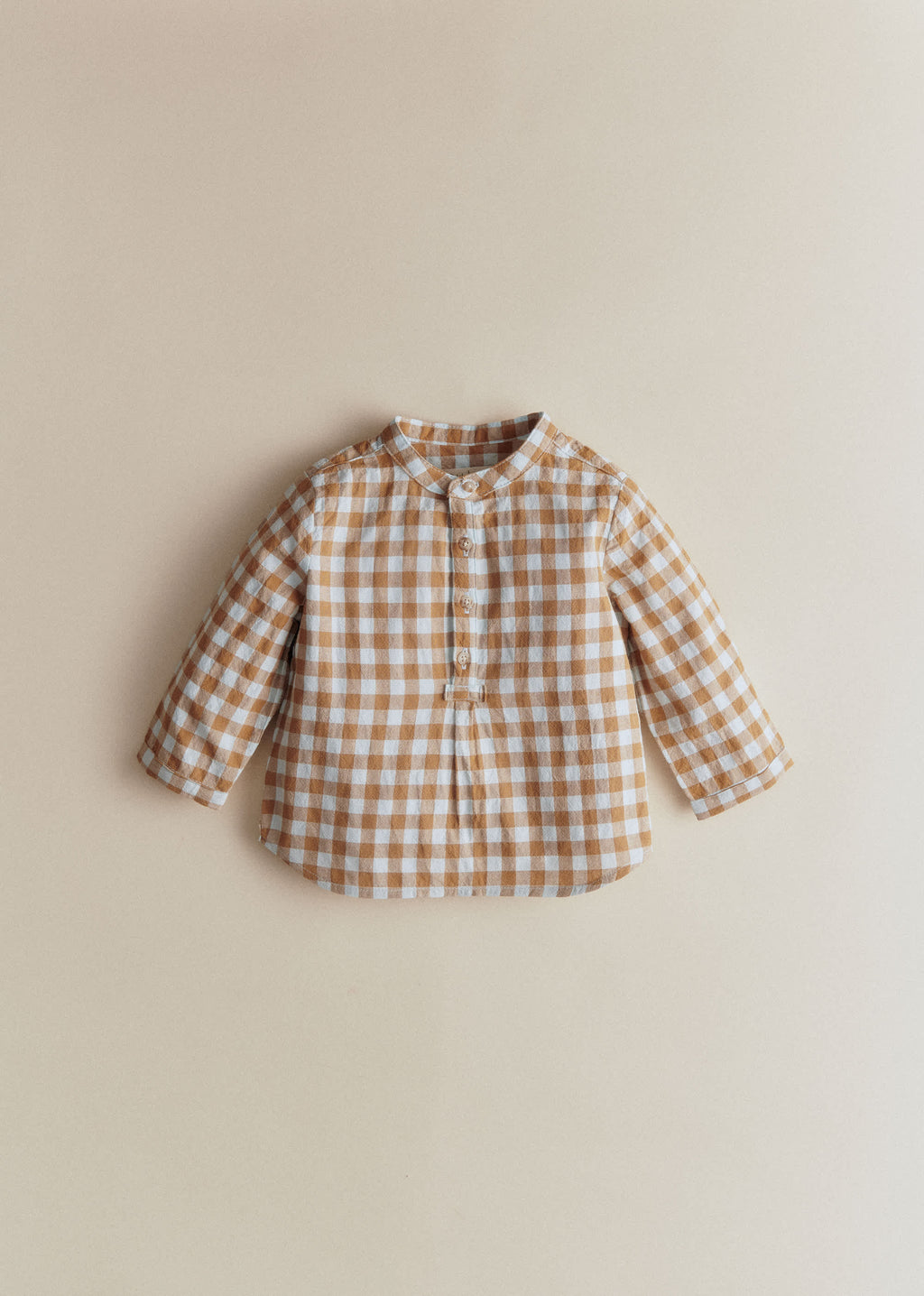 Chemise Sacha - Vichy Gaufré Bleu Caramel