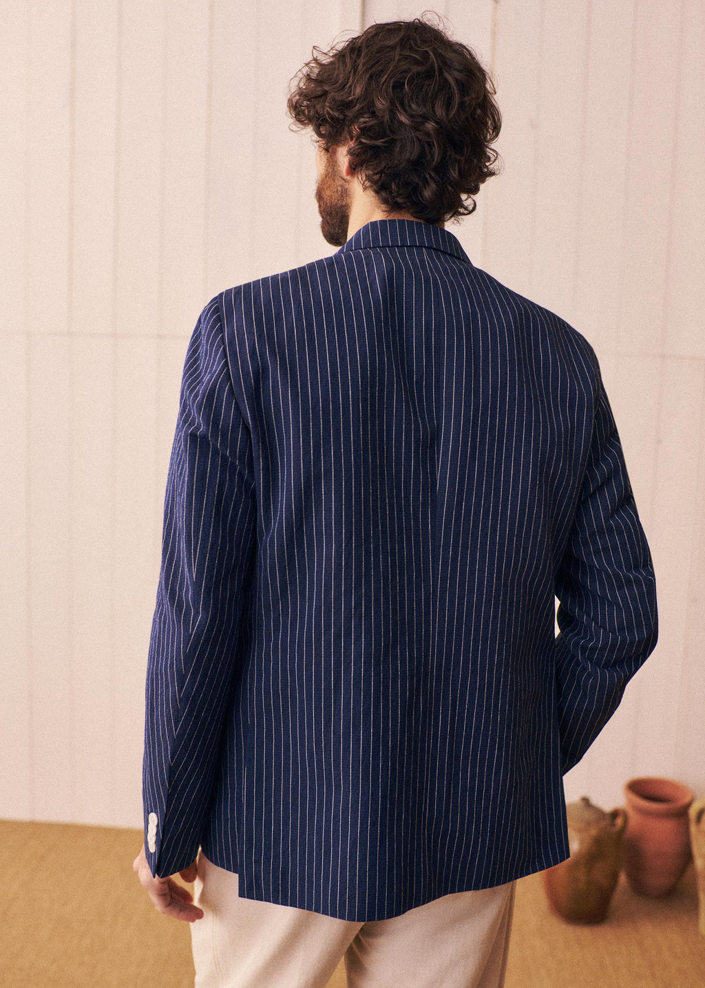 Veste Hampton - Marine Rayures Blanches