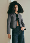 Gilet Susie - Gris détails noir