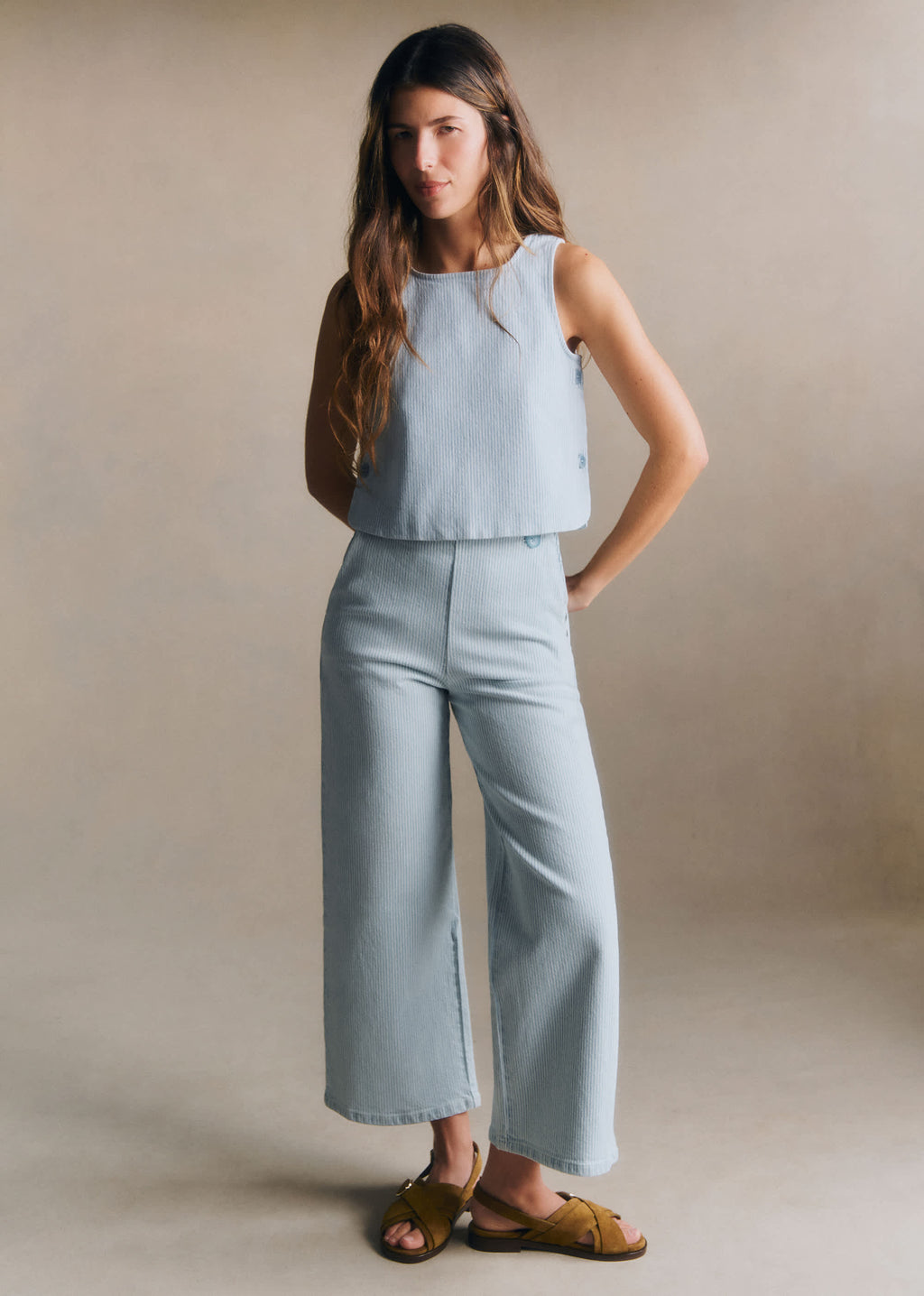 Blouse Amiane - Rayures Denim