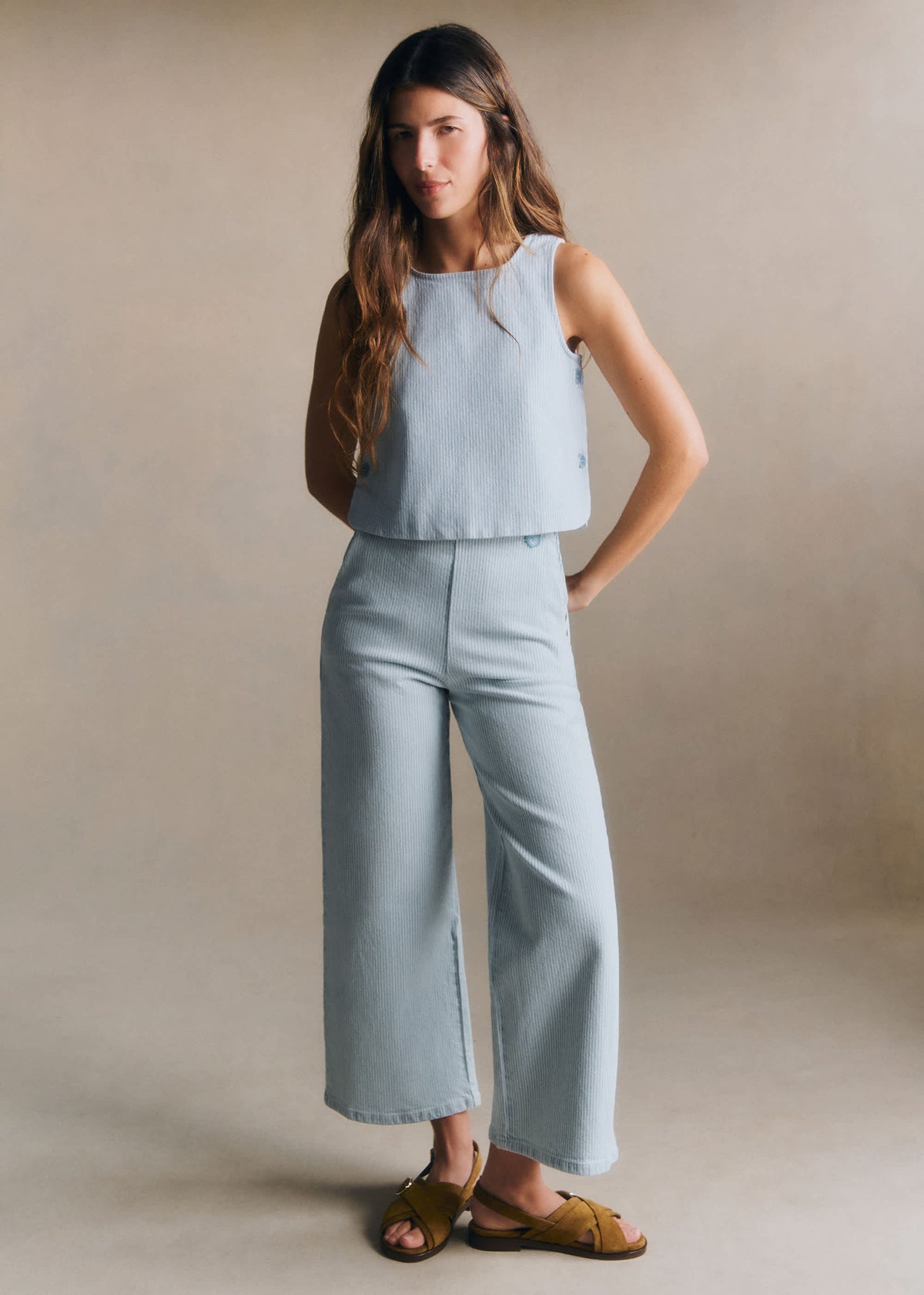 Blouse Amiane - Rayures Denim