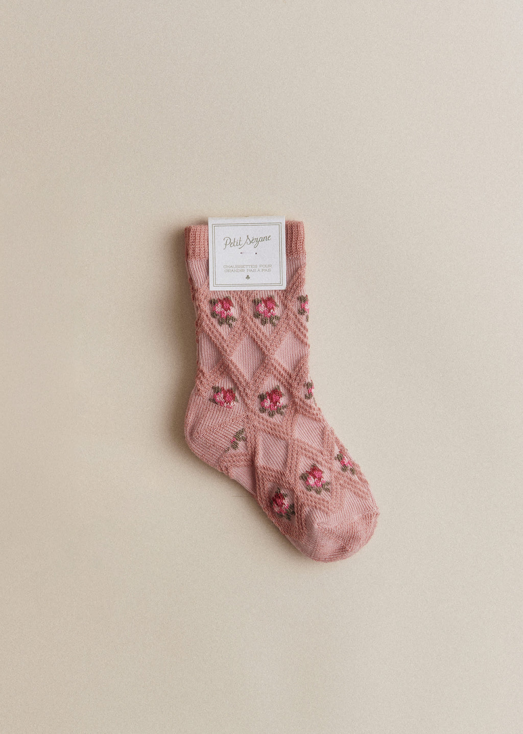 Chaussettes Julia - Fleurs Roses