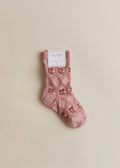 Chaussettes Julia - Fleurs Roses