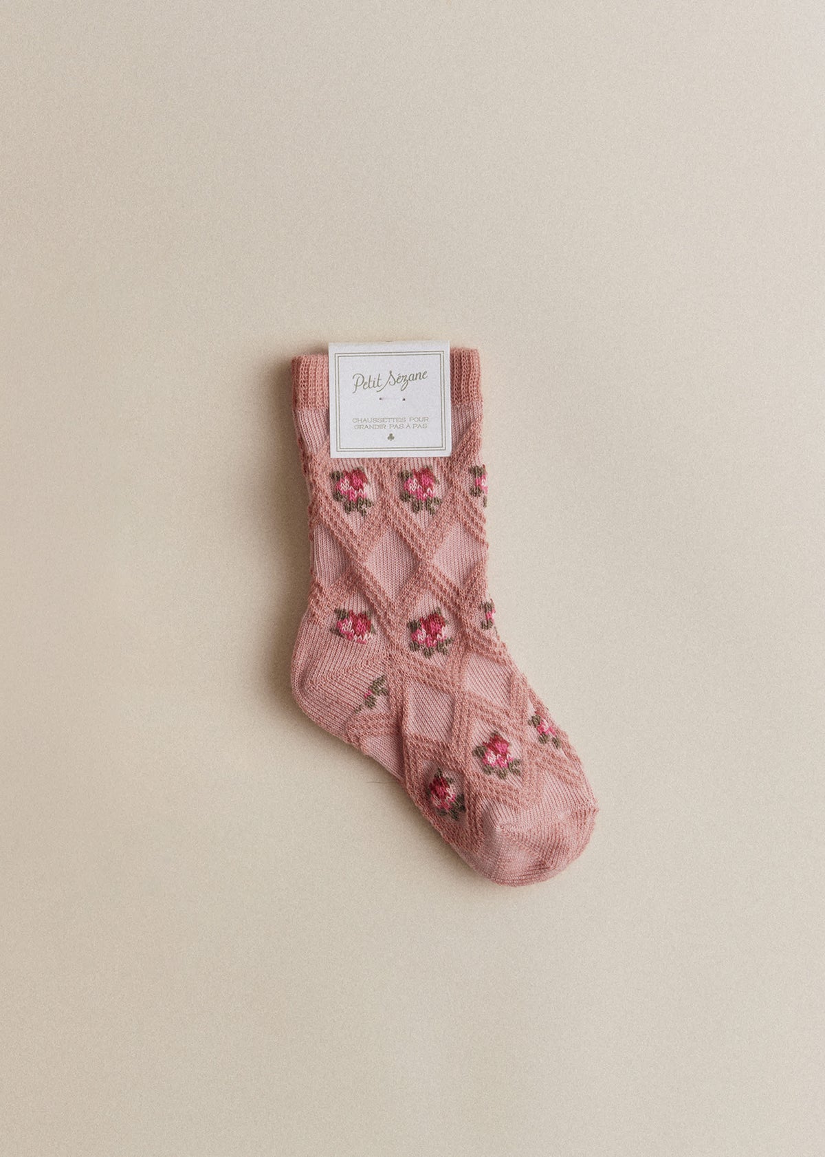 Chaussettes Julia - Fleurs Roses