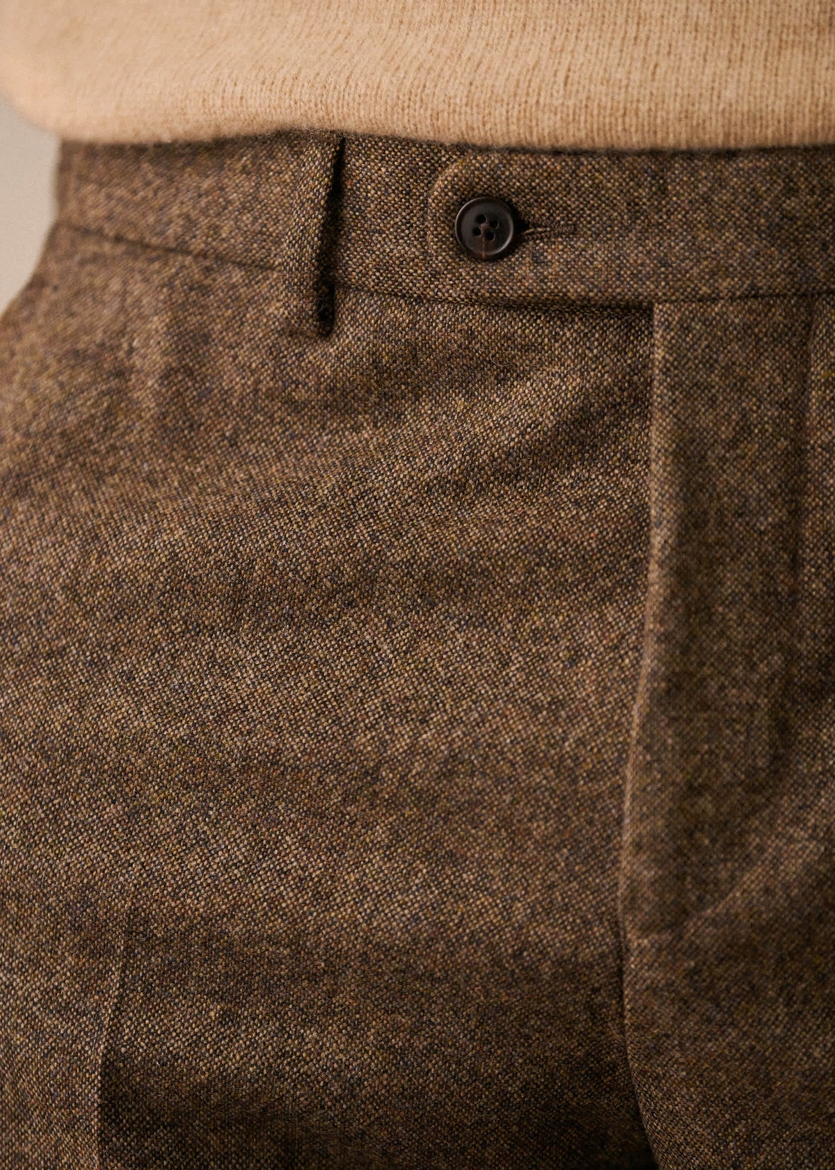 Pantalon Carl - Tweed Marron