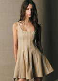 Robe Annaig - Sable détails crème