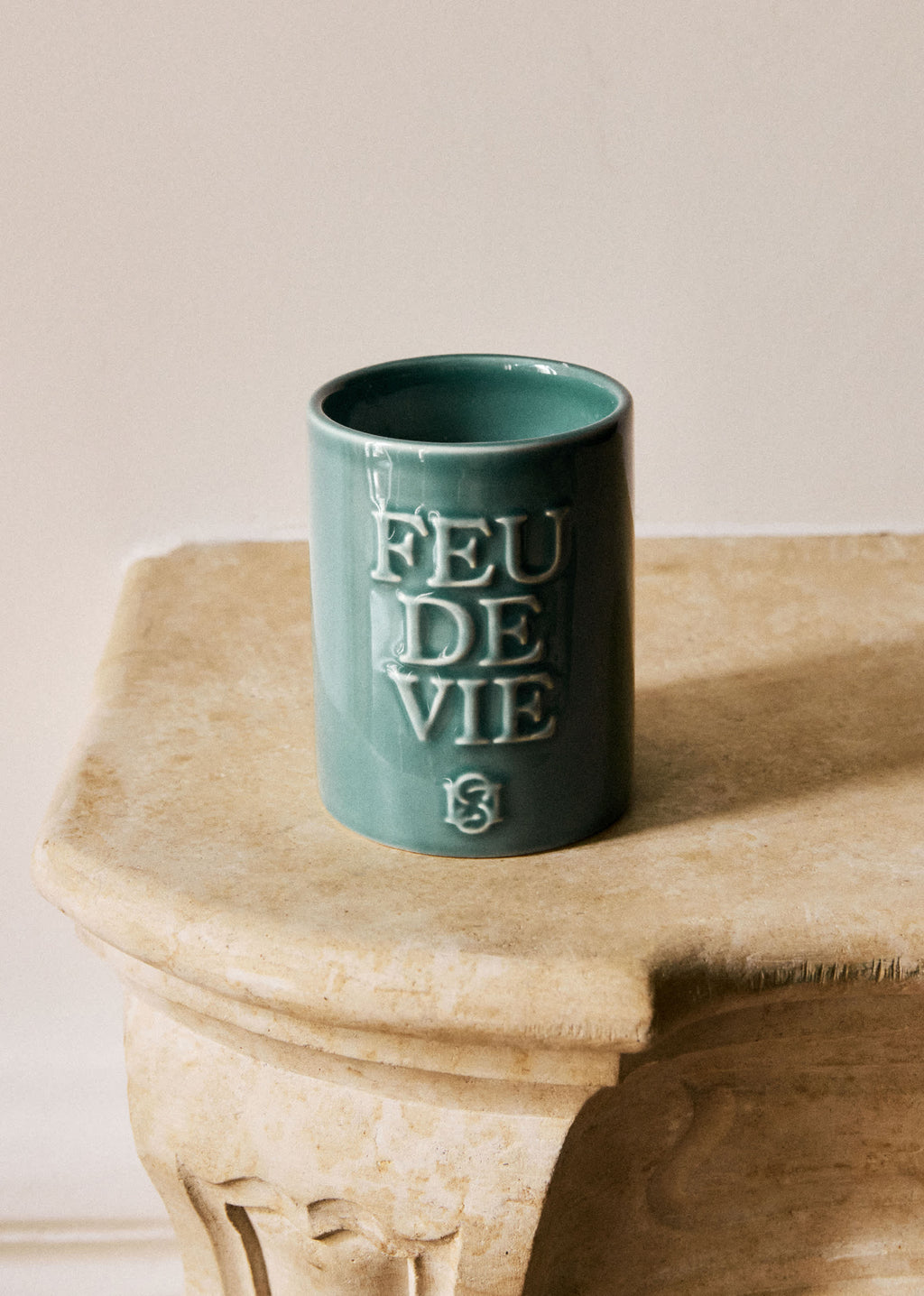 Bougie Feu de vie - Le Linge - Bleu