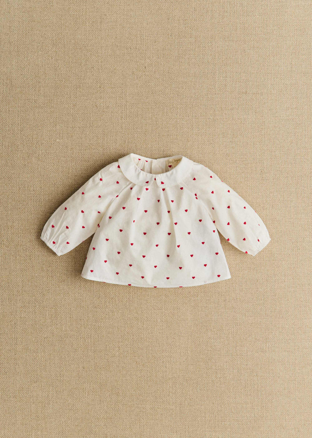 Blouse Lilou - Blanc / Broderie Rouge