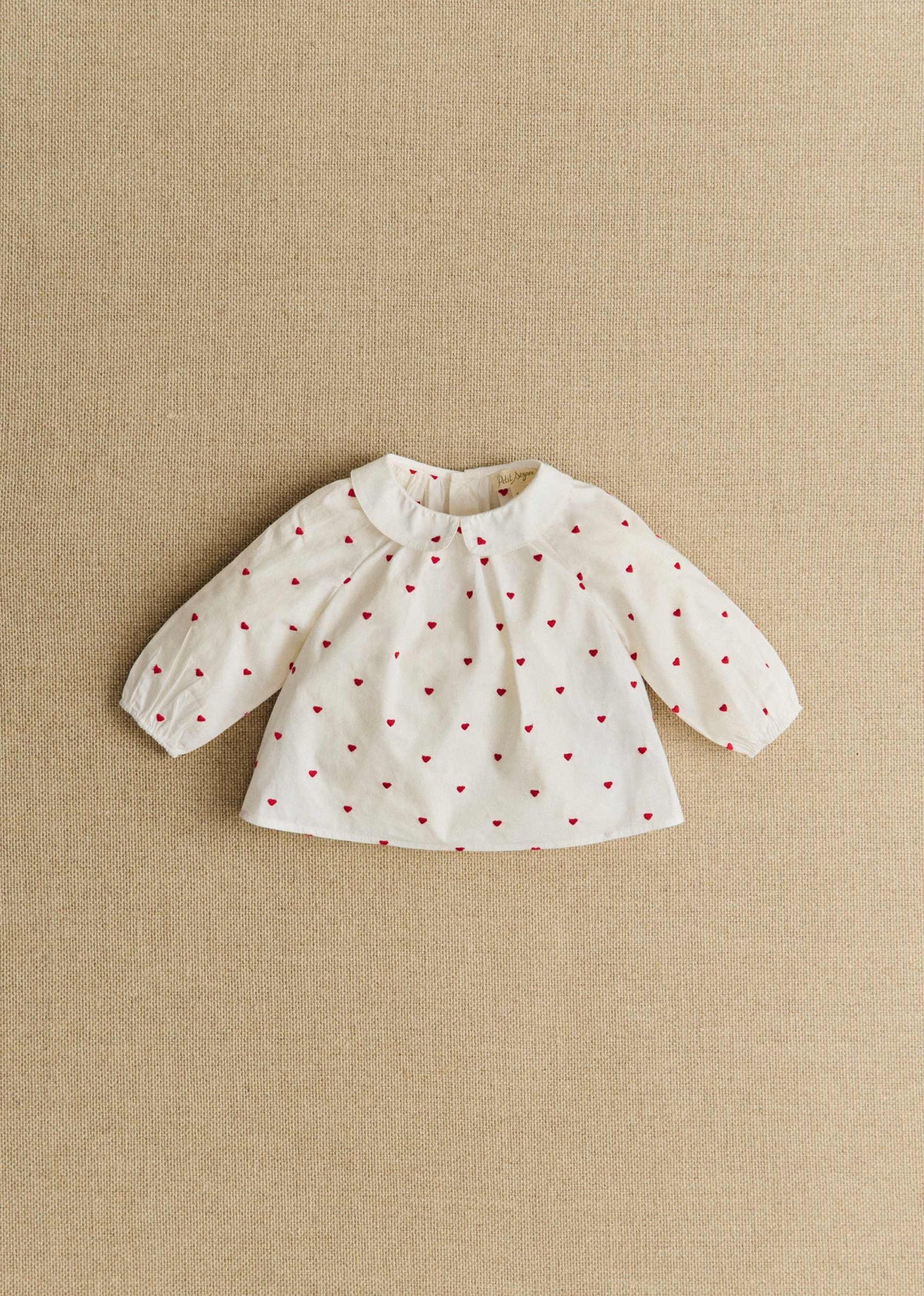 Blouse Lilou - Blanc / Broderie Rouge