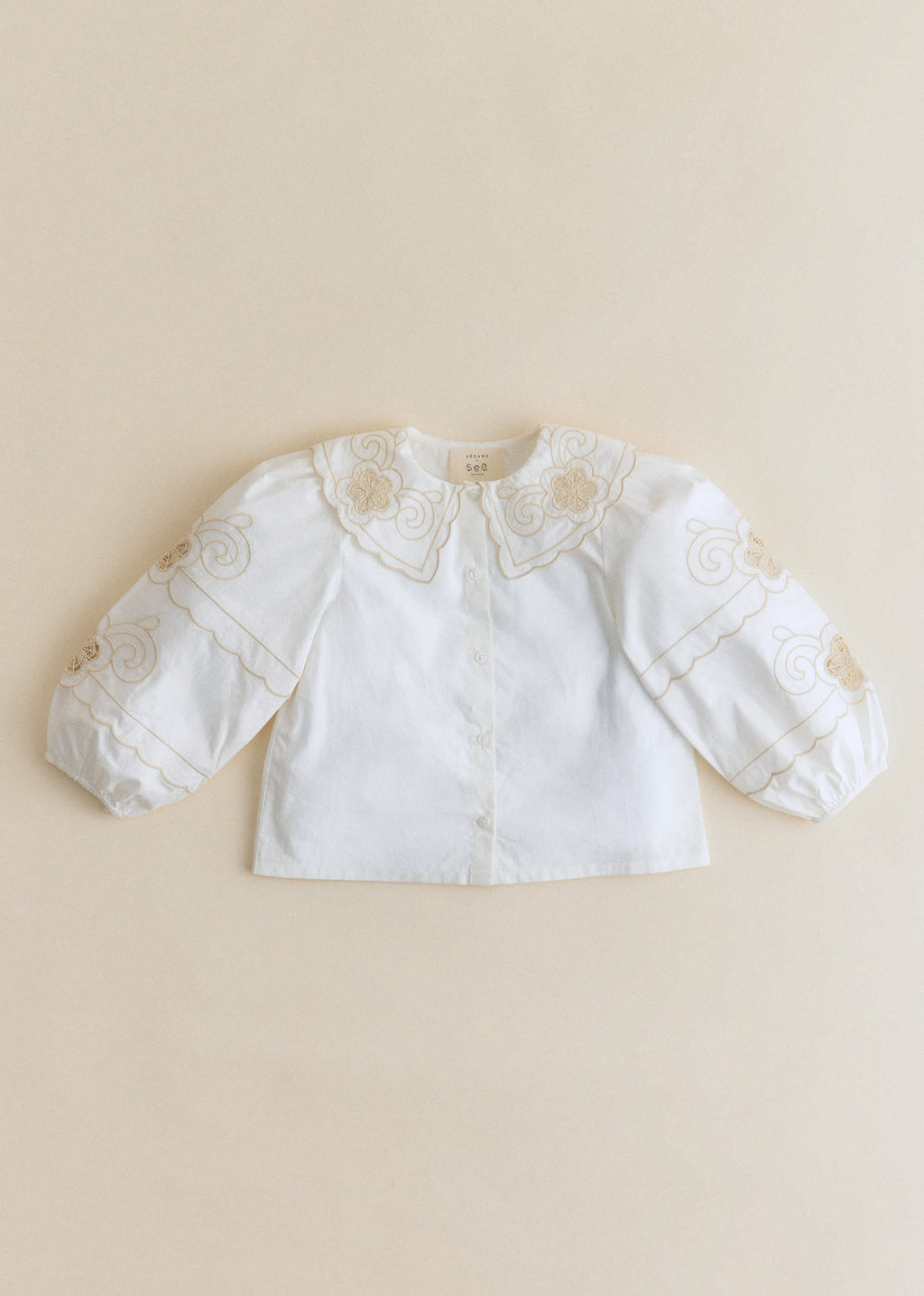 Chemise Avila - Sézane x SEA NY - Broderie Placée Ecru