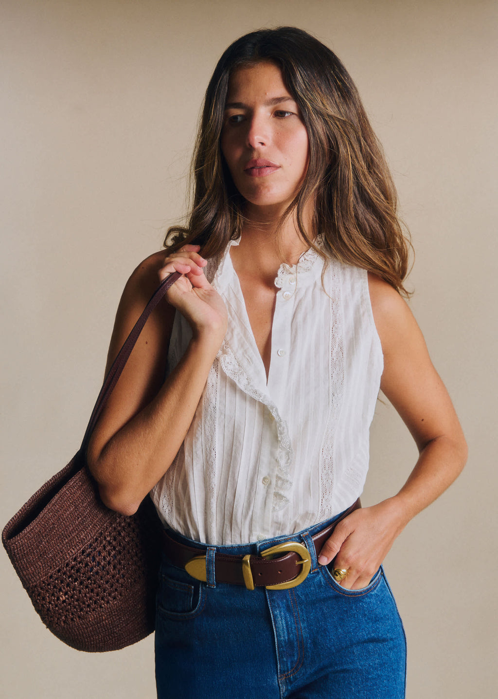 Chemise Celinda - Broderie Unie Ecru
