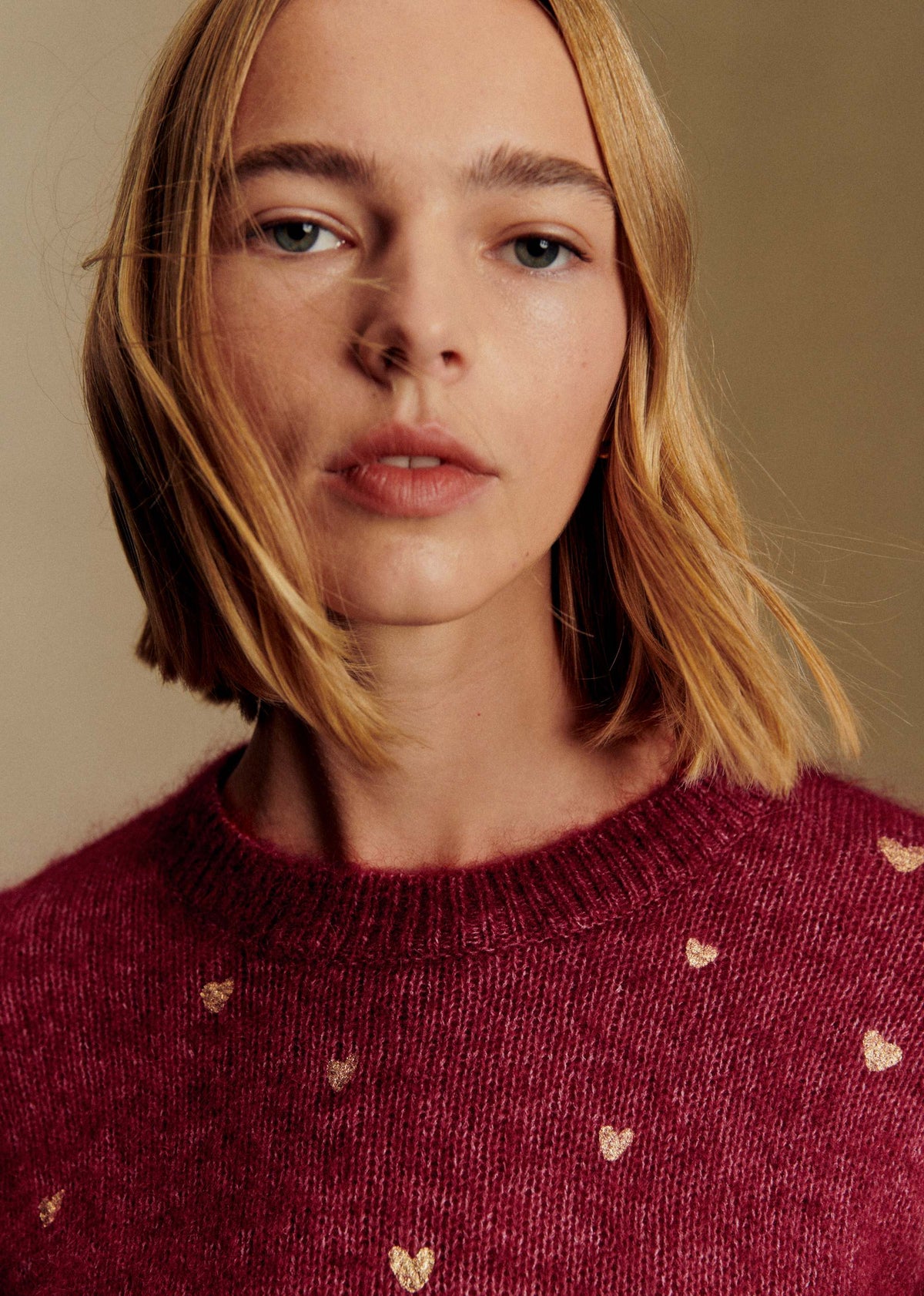 Pull Cinta - Bordeaux Coeur Doré