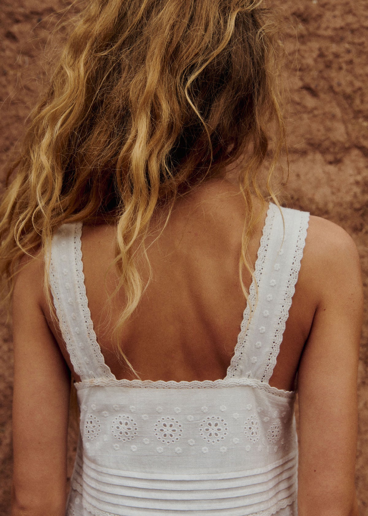 Robe Zelira - Broderie Unie Ecru