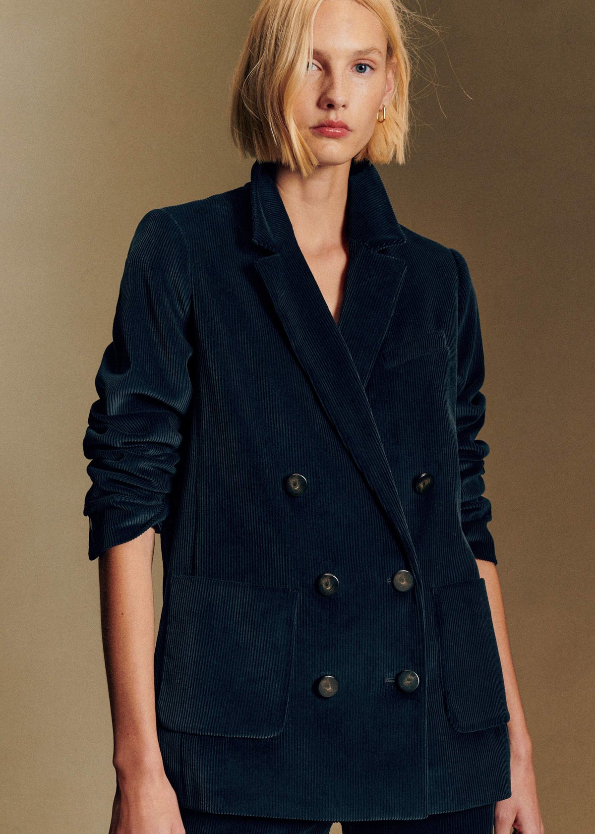 Veste MICHELE - Sézane x Antoinette Poisson - Velours Marine
