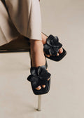 Mules Low Coralie - Noir Lisse