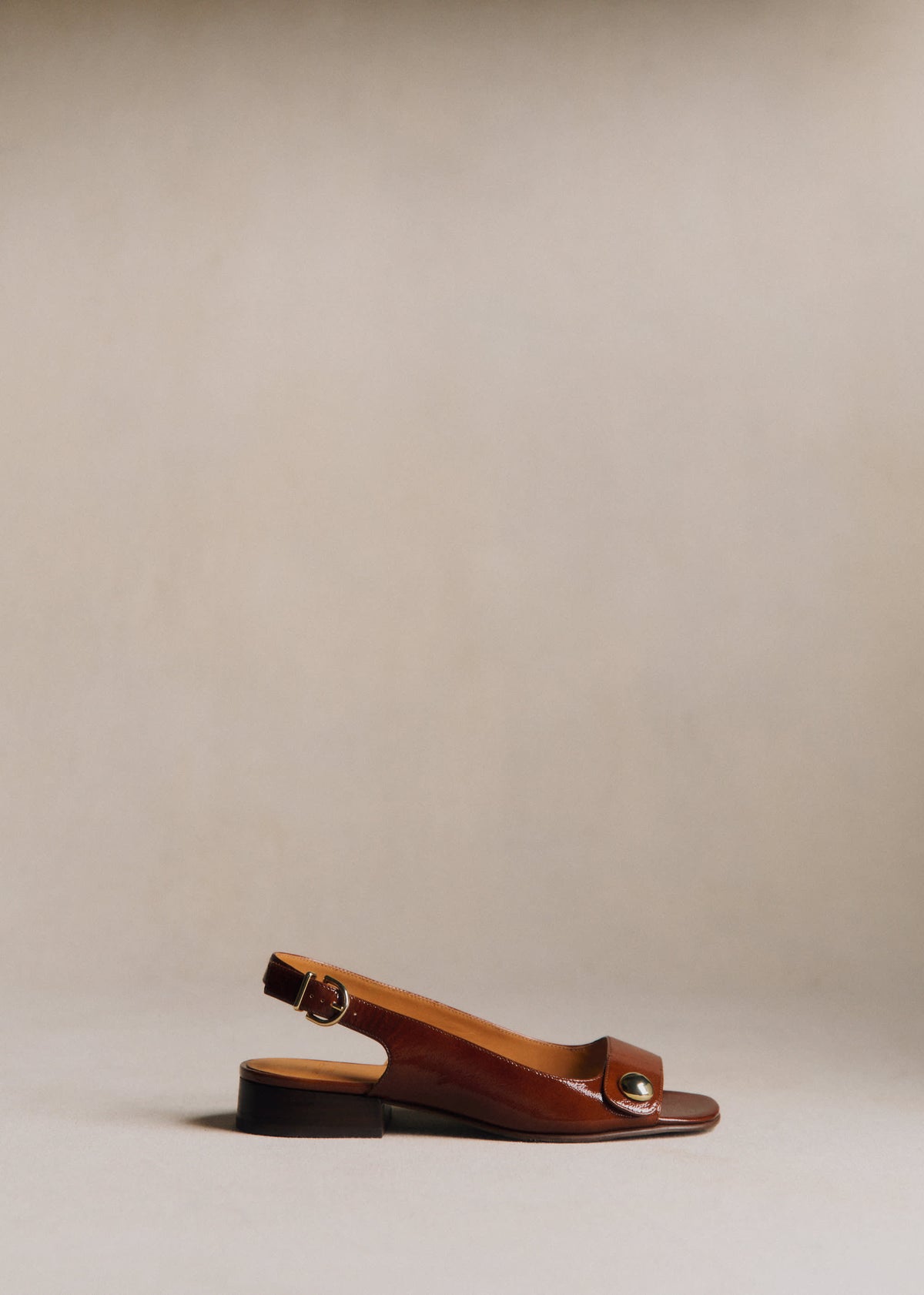 Sandales Low Joannie - Acajou Vernis