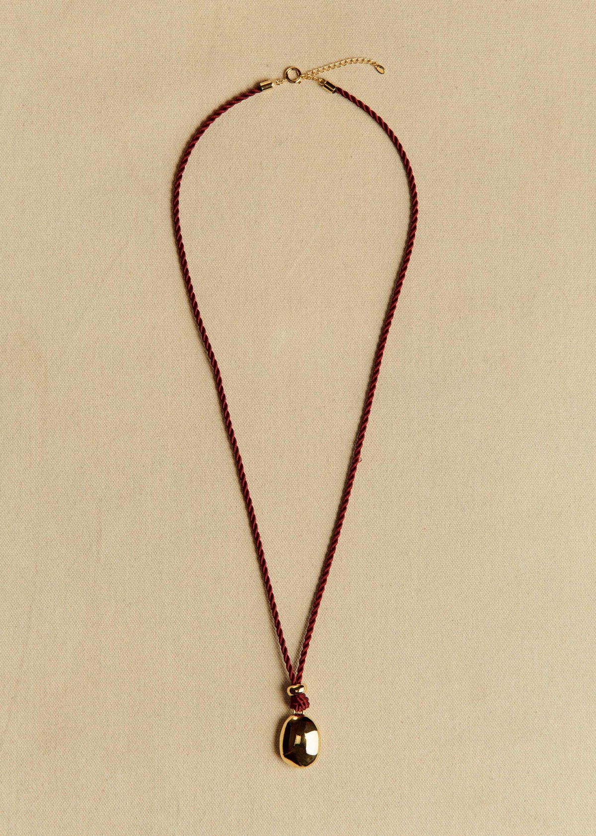 Collier Natacha - Bordeaux Doré