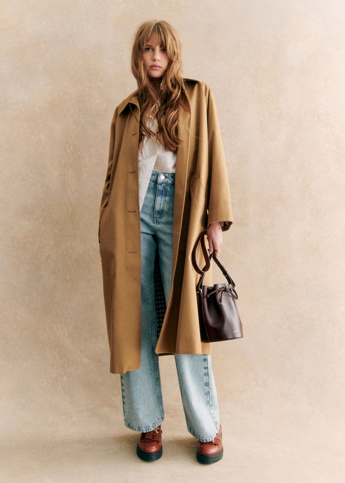 Manteau Clyde - Camel