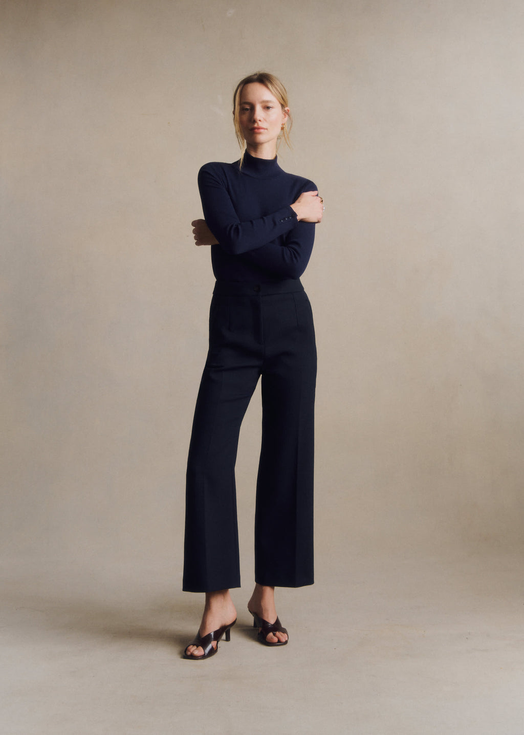 Pantalon Martin Crop - Marine