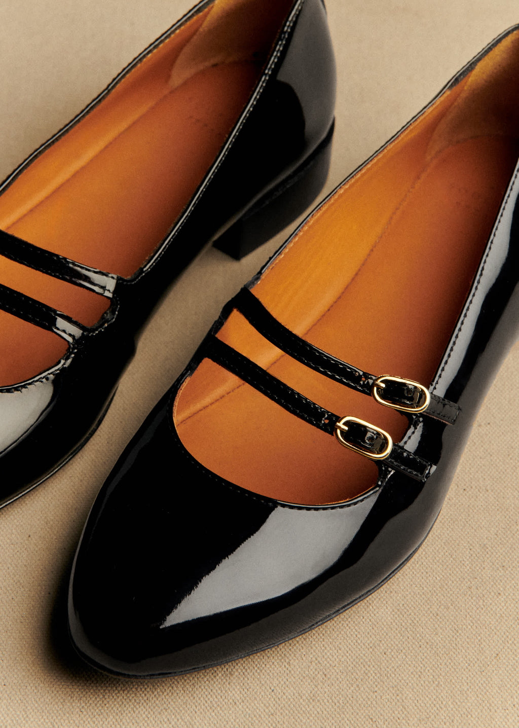 Ballerines Low Ninon - Noir Vernis