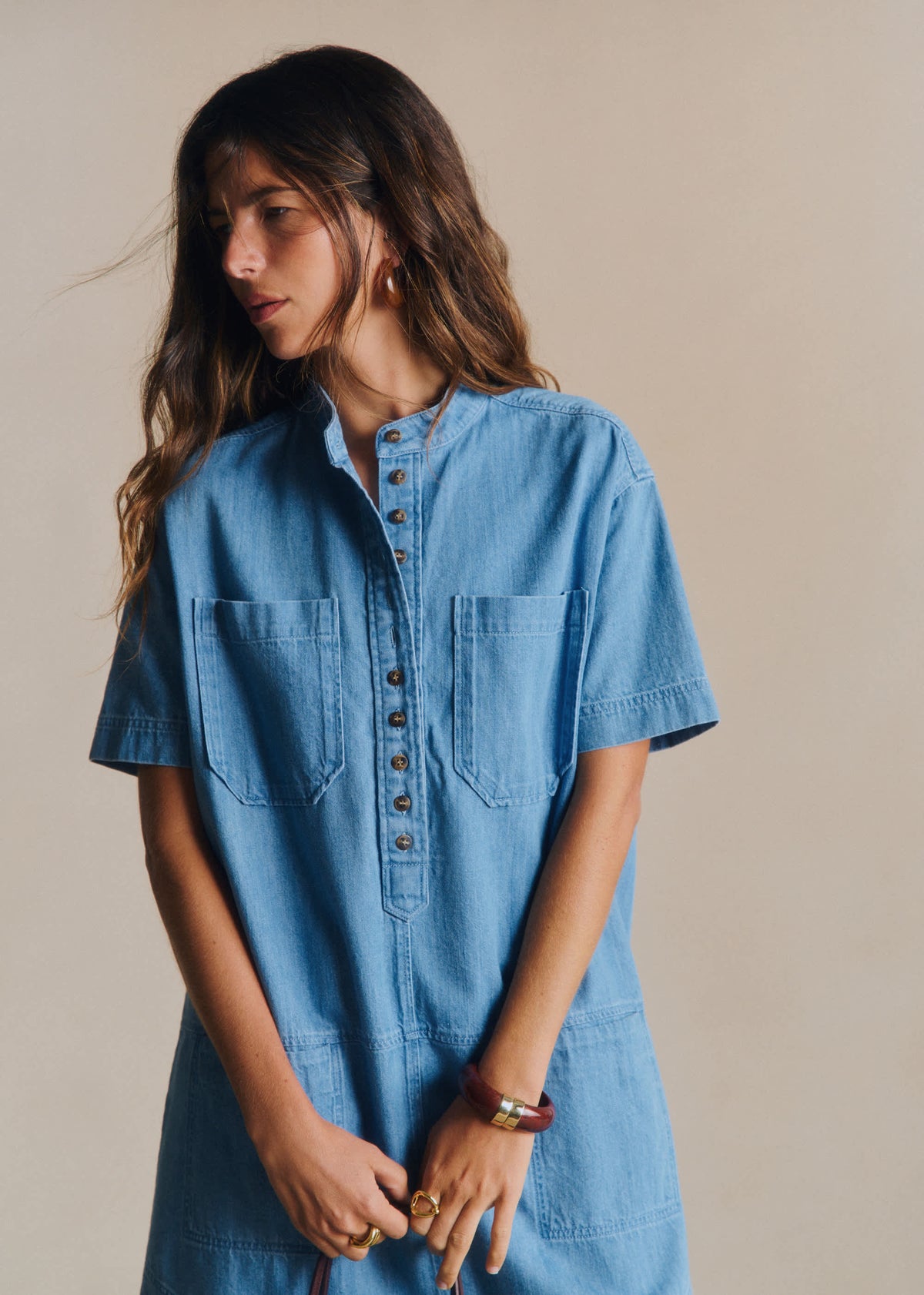 Robe Sonali - Bleu Clair