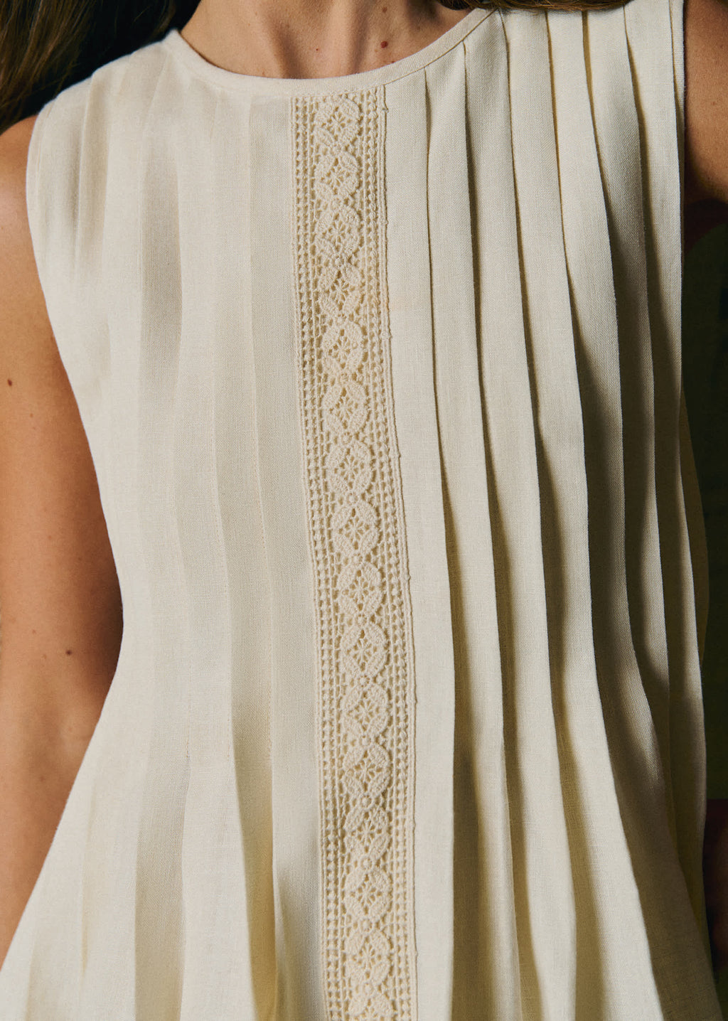 Robe GEORGETTE - Ecru